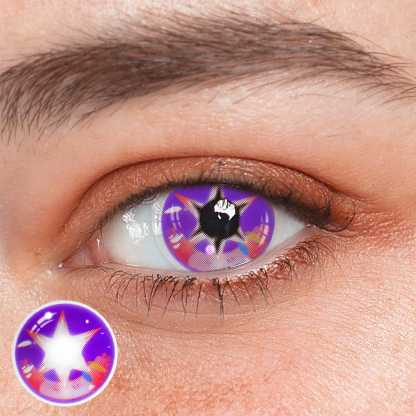 Cosplay Oshi No Ko Hoshino Speacial Star Purple Coloured Contact Lenses